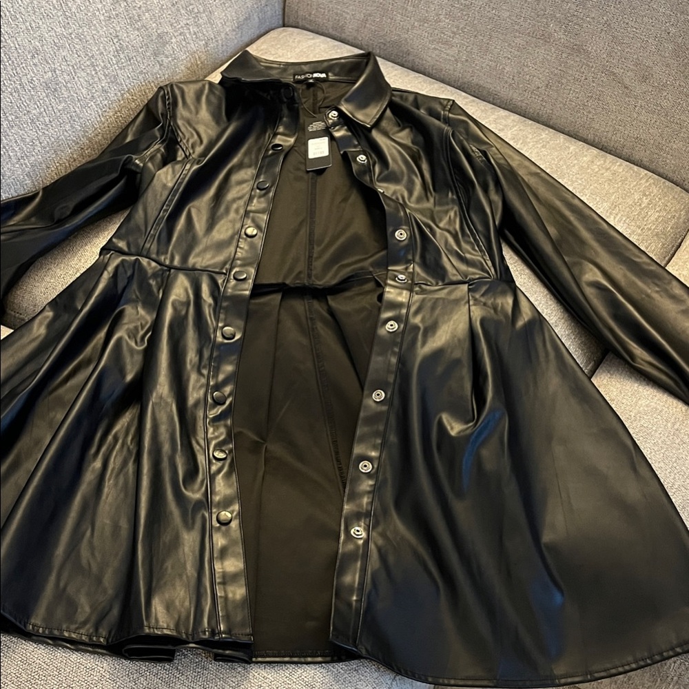 Fashion Nova Faux Leather Dress